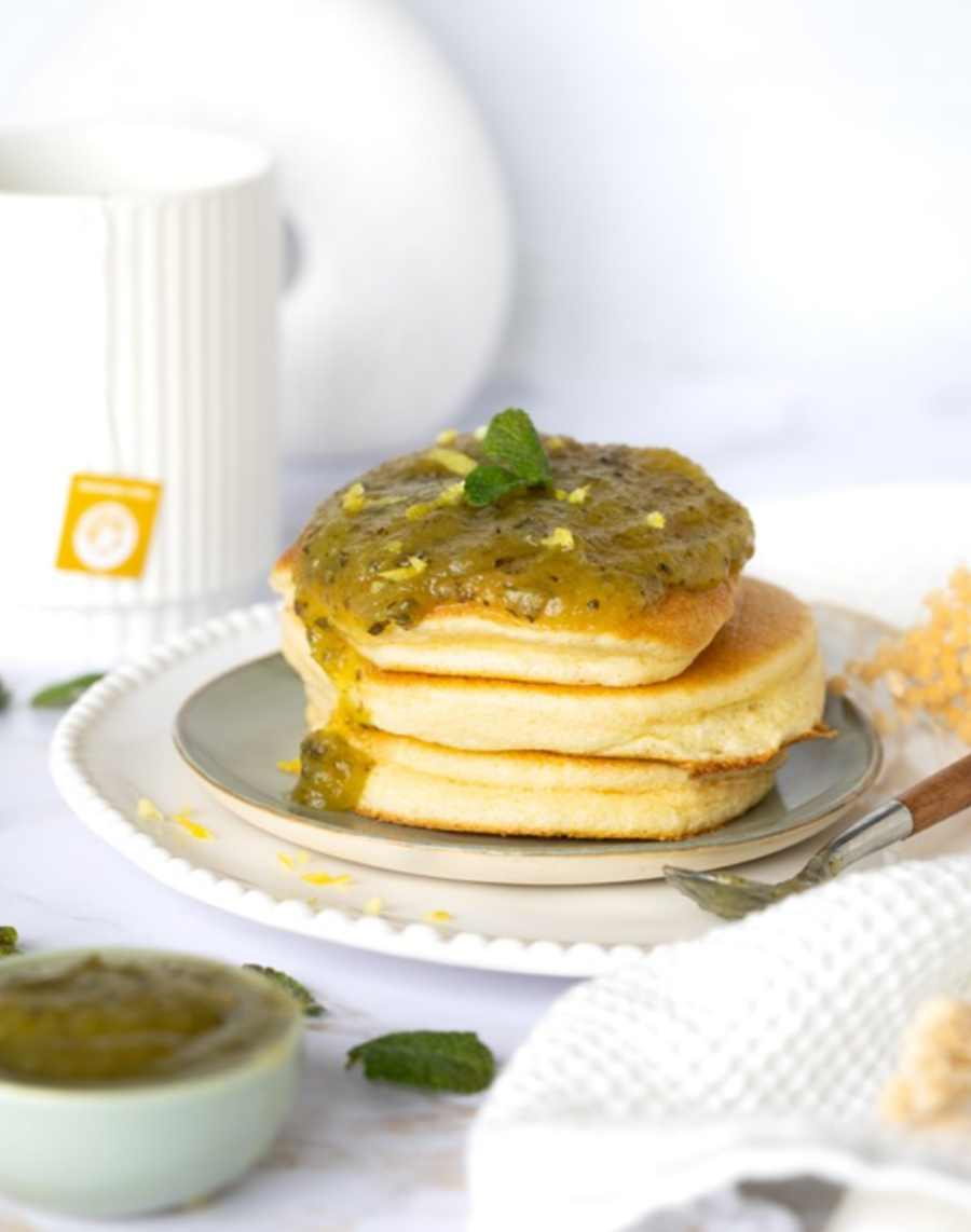 Fluffy Pancakes et confiture de courgette