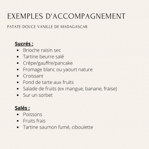 Patate Douce Vanille